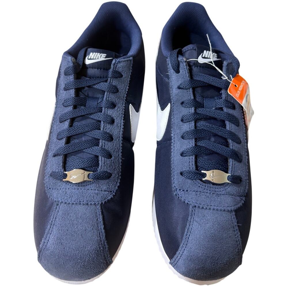 NEW Nike Cortez TXT Men's Sneakers Color: Midnight Navy/White Size 10.5